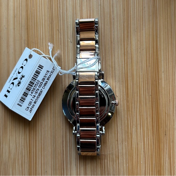Coach Perry Watch With 36mm Silver Sparkley Face & RoseGold Bracelet - Picture 5 of 6